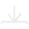 Ekena Millwork Vanguard Architectural Grade PVC Gable Bracket, 84"W x 52 1/2"H x 4"D x 4"F, 15/12 Pitch GBP084X53X0404VAN00 - alternate 2